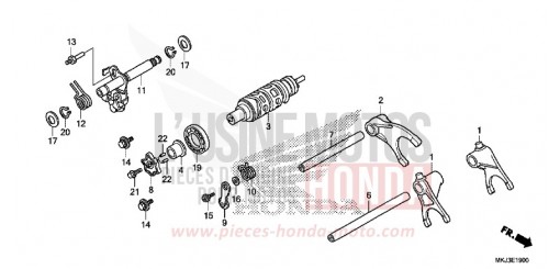 BARILLET DE SELECTION CB1000RAJ de 2018